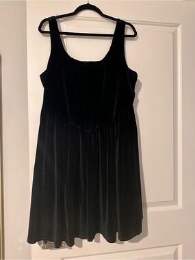 torrid Black Velvet Mini Dress